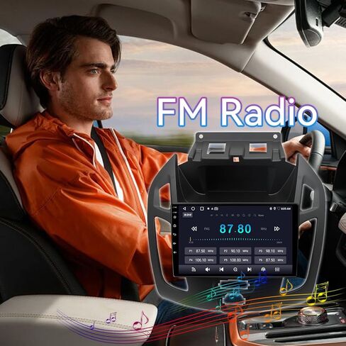 راديو سيارة Android 14 متوافق مع Ford Transit Connect 2014-2018، ستيريو سيارة بشاشة تعمل باللمس مقاس 9 بوصة مع Carplay لاسلكي Android Auto، مستقبل الوسائط المتعددة مع GPS Bluetooth وكاميرا احتياطية in Kuwait