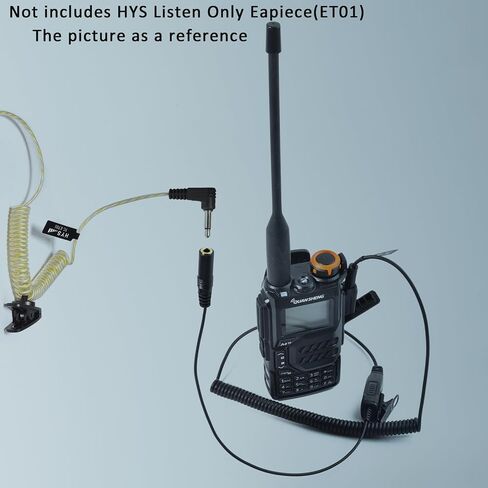 HYS HT Push-to-Talk (PTT) Cable UV5r 2pin Headset with 3.5mm Audio Adapter -Earpiece with PTT Button for Kenwood K1 & Baofeng UV-5R BF-F8HP GM-21 Quangsheng UV-K5 UV-K6 Two Way Radio in Saudi Arabia