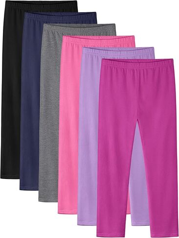 6 حزمة الفتيات اللباس السولب القطن للأطفال الأطفال الصغار مدفوعات دافئة كاملة الطول اليوغا playwear multipack الخريف الشتاء in Kuwait