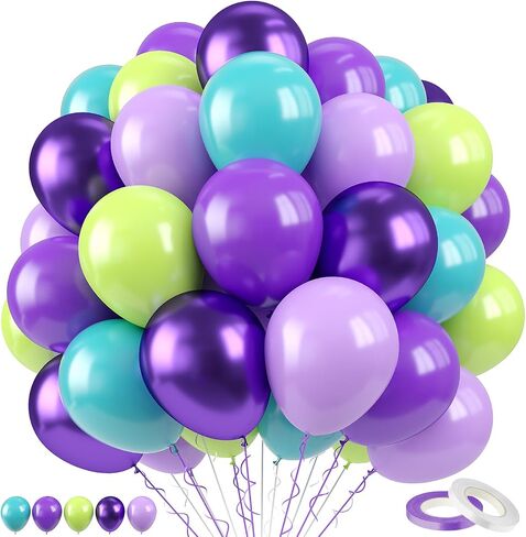 60PC Rainbow Balloons, Colorful Balloon for Birthday Party Decorations in Saudi Arabia