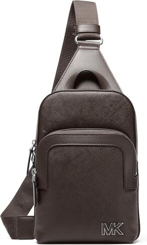 Michael Kors Edison Medious Double Zip Sling Pack ، Hardware Black/Black in Saudi Arabia