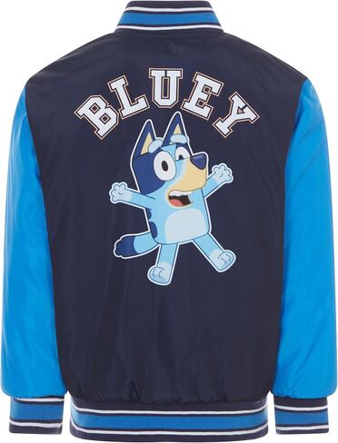 Bluey Varsity Zip Up Bomber Jacket Toddler to Little Kid Sizes (2T - 7-8) in Saudi Arabia