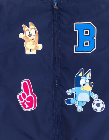Bluey Varsity Zip Up Bomber Jacket Toddler to Little Kid Sizes (2T - 7-8) in Saudi Arabia