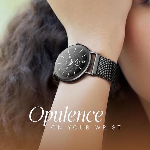 Noisefit Diva 2 Fashion Smartwatch for Women-عرض 36 مم AMOLED ، أنيقة ، النهاية المعدنية ، تعقب دورة الإناث ، النوم ، مساعد صوت الذكاء الاصطناعي ، 100+ الرياضة ، الصحة ، اللياقة البدنية ، بطارية لمدة 7 أيام (رابط الورد) in Saudi Arabia