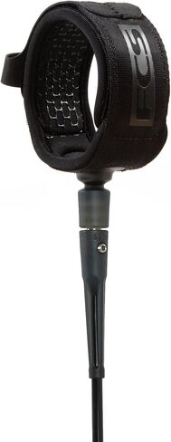 FCS Longboard 9' Ankle Leash - Black in Saudi Arabia