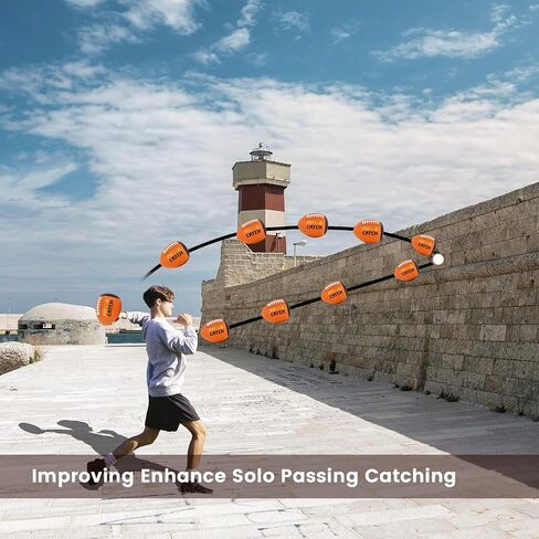 KUYOTQ PassCatch Kids Youth Training Football for Ages 5-13 Composite Leather Junior Football Training Equipment Improving Ball Handling Shooting Passing and Pro-Level Skills (Deflated) in Saudi Arabia