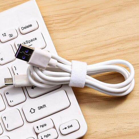 3 عبوات من منظمات الكابلات المحمولة، وأشرطة تثبيت حلقية، وربطات إدارة السلك قابلة لإعادة الاستخدام، باللون الأسود والأبيض والرمادي، مثالية للمنزل والمكتب والسفر in Saudi Arabia