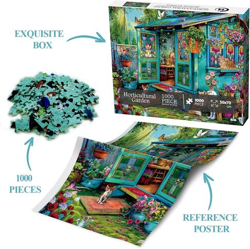 Lake Lake Cottage Puzzle 1000 قطعة للبالغين ، وألغاز Jigasw Cabin Vintage. in Saudi Arabia