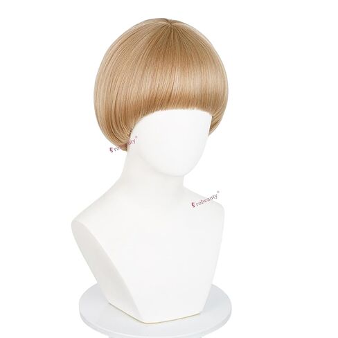 Probeauty Short Purple Wig for Men Lavender Purple Layered Fluffy Wigs for Anime Halloween Cosplay Costume Party with Wig Cap in Kuwait