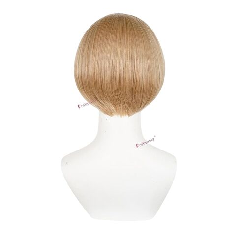 Probeauty Short Purple Wig for Men Lavender Purple Layered Fluffy Wigs for Anime Halloween Cosplay Costume Party with Wig Cap in Kuwait