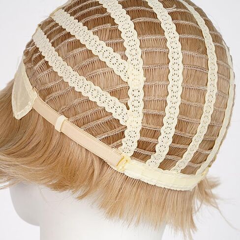 Probeauty Short Purple Wig for Men Lavender Purple Layered Fluffy Wigs for Anime Halloween Cosplay Costume Party with Wig Cap in Kuwait