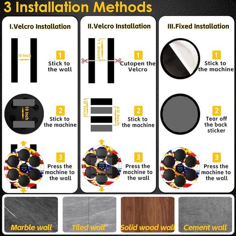 آلة ملاكمة موسيقية مع قفازات - مدرب ملاكمة مثبت على الحائط للبالغين والأطفال، لعبة لكمة ذات 9 سرعات، وسادة ملاكمة حائطية، 2025 ترقية الهدايا للأولاد من سن 6 سنوات فما فوق in Kuwait