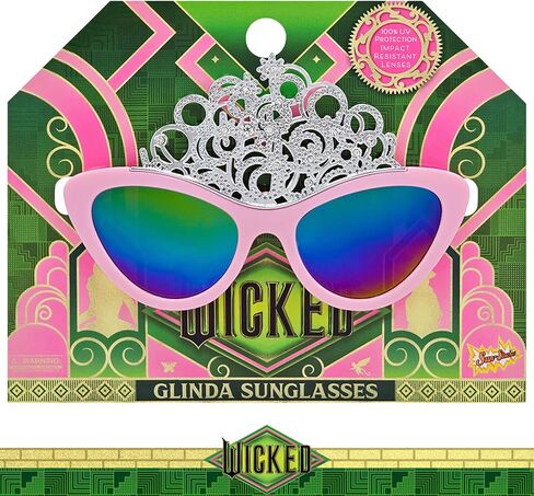 Sun-Staches Wicked Official Elphaba Glasses | Costume Eyewear Accessory | Adult and Child Size in Saudi Arabia