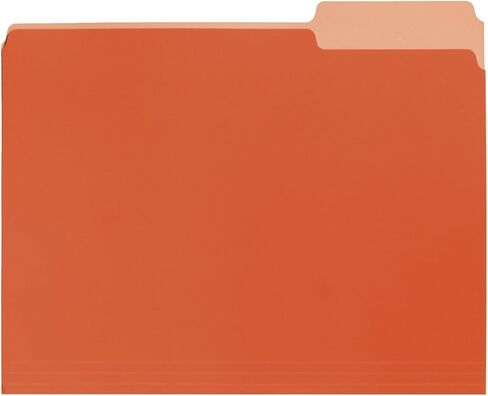 School Smart Two Tone Reversible Colored 1/3 Cut File Folders - Letter Size - Pack of 100 - Lavender,Lavendar in Saudi Arabia