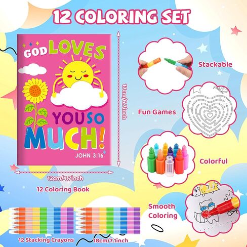 Benlouis 12 Under the Sea Mini Colling Books Kids with 12 Tocking Crayons Ocean Animals Party Party Favors Books Small Activity Books Ballk for Fish Fish Party Party Gover in Saudi Arabia