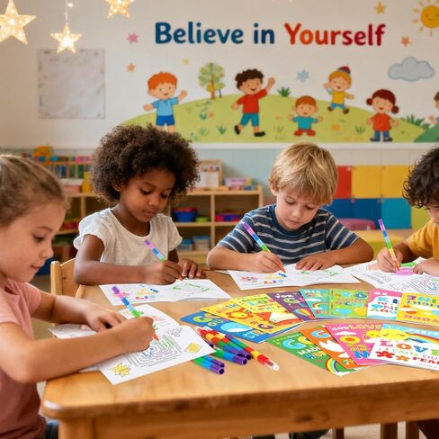 Benlouis 12 Under the Sea Mini Colling Books Kids with 12 Tocking Crayons Ocean Animals Party Party Favors Books Small Activity Books Ballk for Fish Fish Party Party Gover in Saudi Arabia