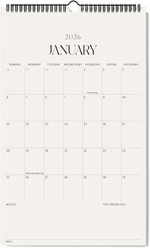 Jotsome Wall Calendar 2025-2026 ، تقويم الجدار الشهري الأكاديمي الكبير من يوليو 2025 إلى ديسمبر 2026 11x17 بوصة للمنزل والمكتب ، تخطيط سهل in Kuwait