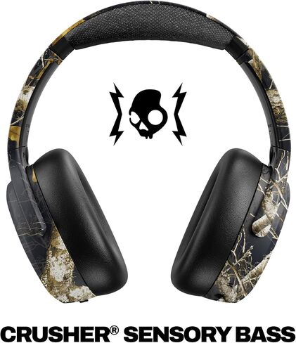 Skullcandy Crusher ANC 2 Over-Ear Noise Cancelling Wireless Headphones with Sensory Bass, 50 Hr Battery, Skull-iQ, Alexa Enabled, Microphone, Works with Bluetooth Devices - Black in Saudi Arabia