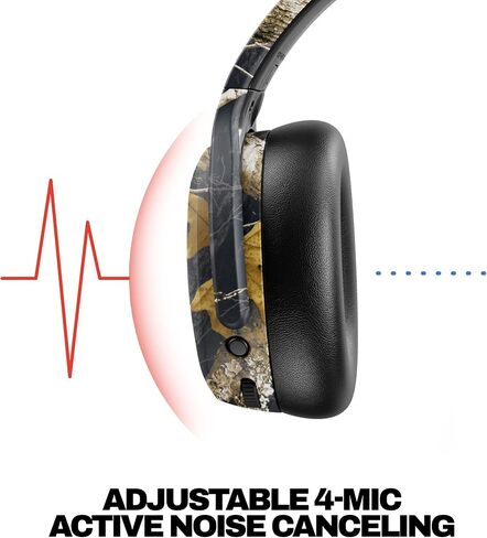 Skullcandy Crusher ANC 2 Over-Ear Noise Cancelling Wireless Headphones with Sensory Bass, 50 Hr Battery, Skull-iQ, Alexa Enabled, Microphone, Works with Bluetooth Devices - Black in Saudi Arabia