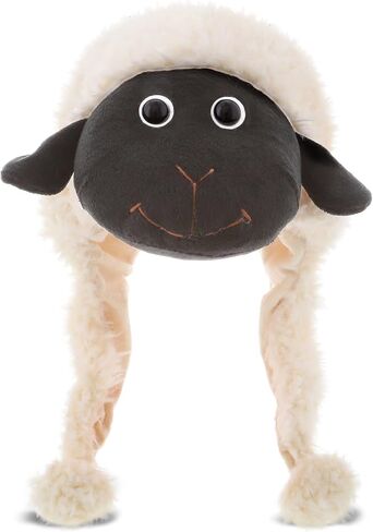DolliBu Super Soft Buffalo Plush Hat – Plush Beanie with Ear Flaps – Cozy Animal Hat for Halloween, Parties, or Cosplay in Saudi Arabia