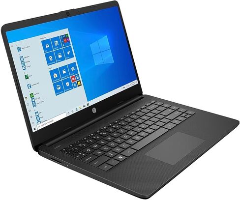 HP لابتوب 14، انتل سيليرون N4120، ذاكرة RAM 4GB، تخزين 64GB، شاشة لمس HD 14 انش، ويندوز 11 هوم، رفيع ومحمول، رسومات 4K، سنة واحدة من مايكروسوفت 365 (14-dq0060nr، 2021، اسود جيت) in Kuwait