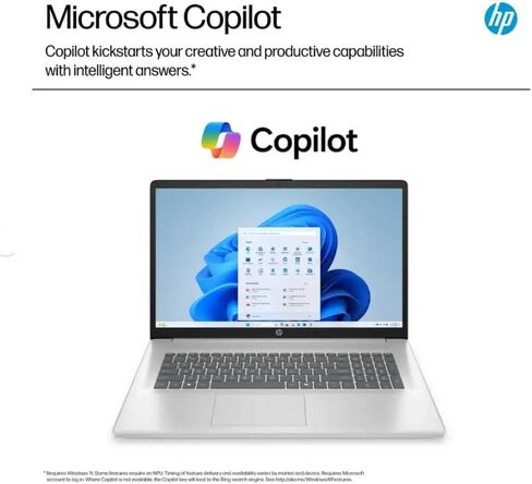 HP 17.3" Flagship HD+ Business Laptop, 32GB DDR4 RAM, 1TB PCIe SSD, Intel Quad Core i3-1125G4(Beat i5-1035G4), Bluetooth, HDMI, Webcam, Windows 11, Silver, w/GM Accessories in Saudi Arabia