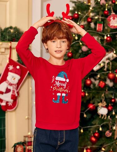 Arshiner Toddler Boy Crewneck Sweatshirt Long Sleeve Pullover Graphic Shirts for Kid Fall Tops Tees 2-10 Years in Saudi Arabia