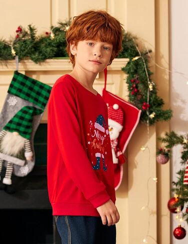 Arshiner Toddler Boy Crewneck Sweatshirt Long Sleeve Pullover Graphic Shirts for Kid Fall Tops Tees 2-10 Years in Saudi Arabia