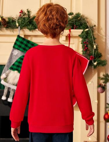Arshiner Toddler Boy Crewneck Sweatshirt Long Sleeve Pullover Graphic Shirts for Kid Fall Tops Tees 2-10 Years in Saudi Arabia
