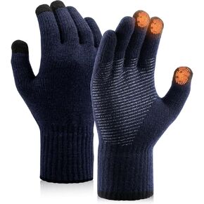 Merino Wool Gloves for Men Women Touch Screen Warm Anti-Slip Glove Liners Thermal for Driving Hiking in Saudi Arabia