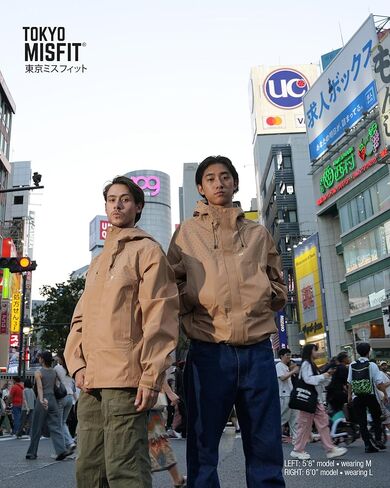 Tokyo Misfit - Japanese Hemp Leaf (Asanoha) Pattern Men's Rain Jacket, Waterproof Windbreaker, 3-Layer Technical Shell in Saudi Arabia