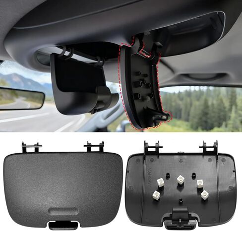 Jaronx Compatible with Ford Garage Door Opener Cover F250/F350/F450/F550 2002 2003 2004, Roof Console Overhead Console Storage Lid Compatible with F250 F350 F450 F550 Super Duty 2C3Z7811586CAB(Gray) in Saudi Arabia