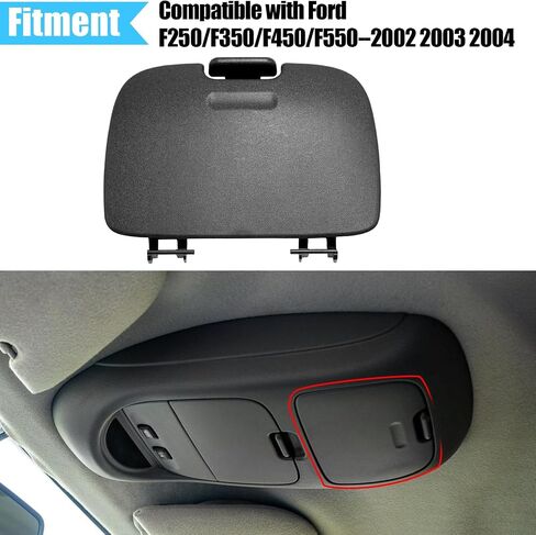 Jaronx Compatible with Ford Garage Door Opener Cover F250/F350/F450/F550 2002 2003 2004, Roof Console Overhead Console Storage Lid Compatible with F250 F350 F450 F550 Super Duty 2C3Z7811586CAB(Gray) in Saudi Arabia