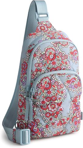 Vera Bradley Women's Featherweight Lorman Sling Backpack Bag, Dark Slate, One Size in Saudi Arabia