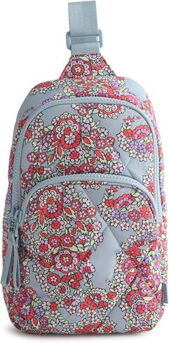 Vera Bradley Women's Featherweight Lorman Sling Backpack Bag, Dark Slate, One Size in Saudi Arabia