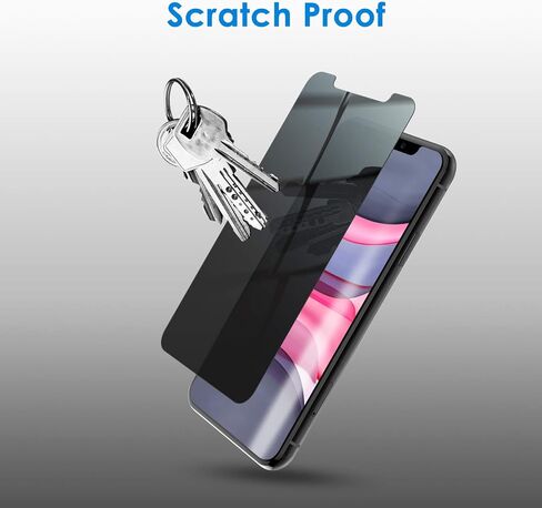 JETech Privacy Screen Protector for iPhone 12/12 Pro 6.1-Inch, Anti Spy Tempered Glass Film, 2-Pack in Saudi Arabia