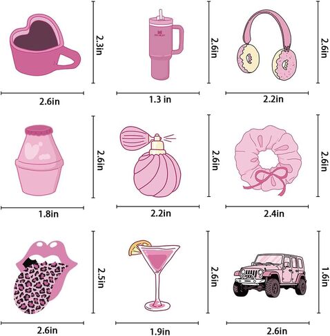 100 قطعة من ملصقات Preppy الوردية، ملصقات جمالية لزجاجة المياه، ملصقات الابتسامة، ملصقات الفينيل المقاومة للماء للكمبيوتر المحمول، ممتص الصدمات، زجاجات المياه، الكمبيوتر، الهاتف، القبعة الصلبة، ملصقات السيارات والشارات in Saudi Arabia