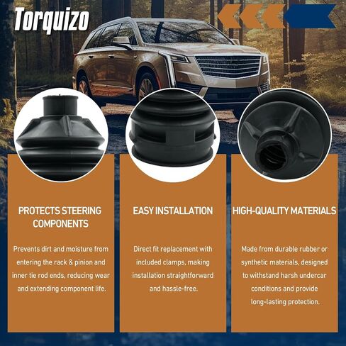 2 PC Rack & Penion Bellow Boots Kit متوافق مع Toyota Sequoia 2001-2007 ، Tundra 2000-2006 in Kuwait