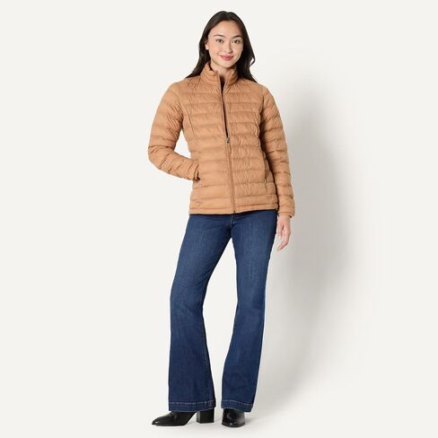 Amazon Essentials Women's Water-Resistant Packable Down Jacket, Dark Green, X-Large in Saudi Arabia
