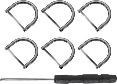 uxcell Shackle Screw D Rings U Shape D-Ring Replacement for Purse Keychain Strap Buckle in Saudi Arabia