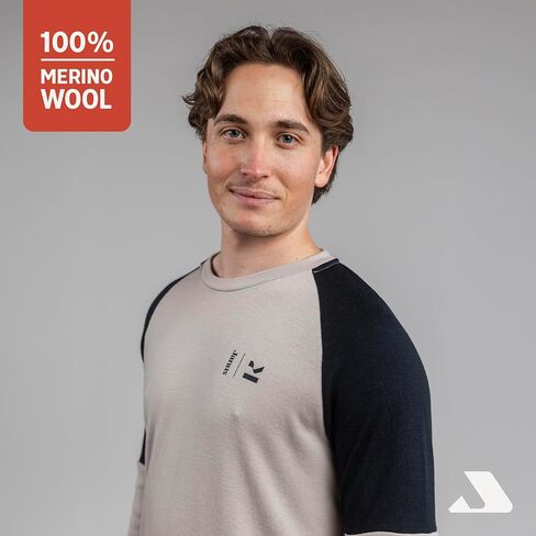 Kleveland 100 ٪ Merino Wool Crew Neck - Pullover الأكمام الطويلة - شتاء التزلج على الجليد - ناعم ومريح in Saudi Arabia