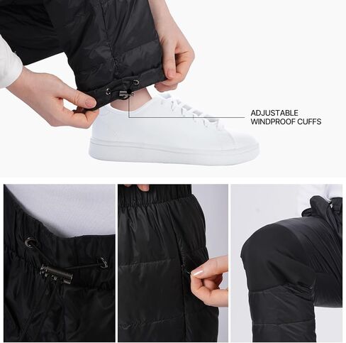 Women's Winter Warm Puffer Pants Windproof Loose Utility Insulated Snow Ski Trousers for Outdoor Activities in Saudi Arabia