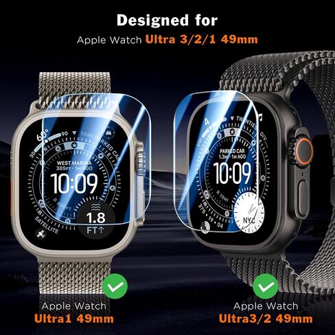 LK 6 Pack Screen Protector Compatible for Apple Watch Series 6 5 4 44mm and Apple Watch Series 3 2 1 42mm, Self-Healing, Max Coverage, Advanced TPU Material, Bubble Free for iWatch 44mm&42mm in Saudi Arabia
