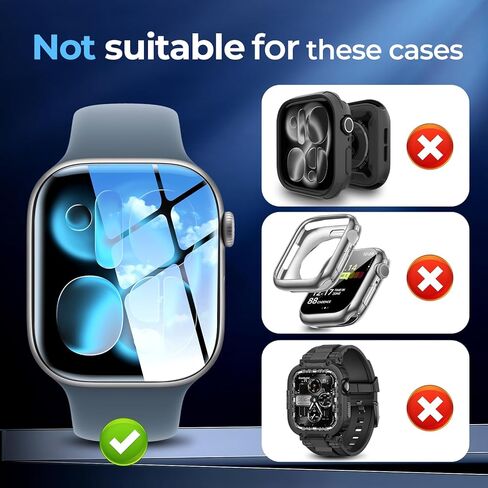 LK 6 Pack Screen Protector Compatible for Apple Watch Series 6 5 4 44mm and Apple Watch Series 3 2 1 42mm, Self-Healing, Max Coverage, Advanced TPU Material, Bubble Free for iWatch 44mm&42mm in Kuwait
