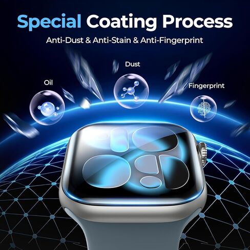 LK 6 Pack Screen Protector Compatible for Apple Watch Series 6 5 4 44mm and Apple Watch Series 3 2 1 42mm, Self-Healing, Max Coverage, Advanced TPU Material, Bubble Free for iWatch 44mm&42mm in Kuwait