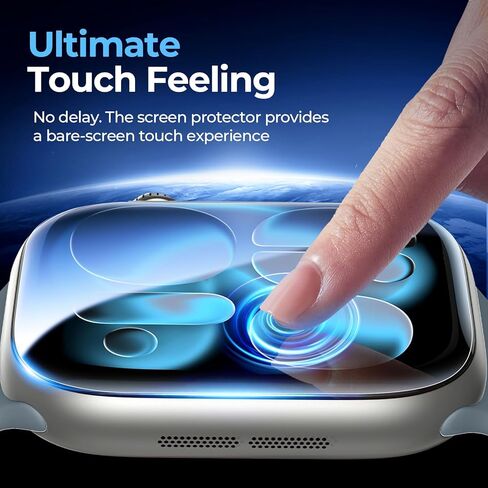 LK 6 Pack Screen Protector Compatible for Apple Watch Series 6 5 4 44mm and Apple Watch Series 3 2 1 42mm, Self-Healing, Max Coverage, Advanced TPU Material, Bubble Free for iWatch 44mm&42mm in Kuwait