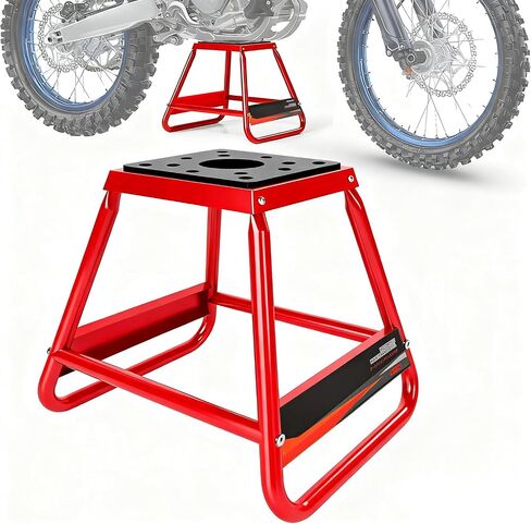 Dirt Bike Stand Motorcycle Lift Panel Stand Maintenance Detachable Anti Slip Heavy Duty Universal Stand for Most Motorcycles Motocross Dirt Bike Dual Sport Enduro Black in Saudi Arabia