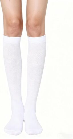 A Pair of Knee High Compression Socks for Men and Women - Stretchy Socks Suitable For Running, Cycling in Saudi Arabia