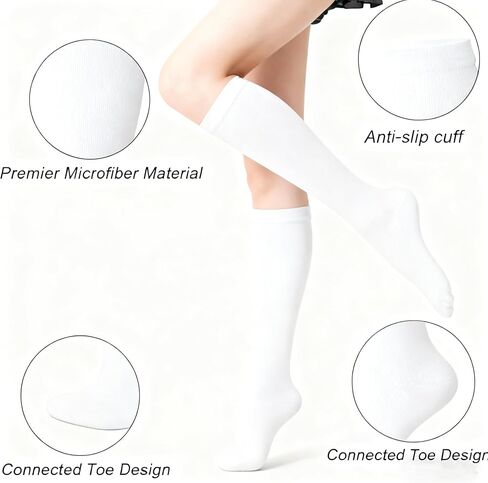 A Pair of Knee High Compression Socks for Men and Women - Stretchy Socks Suitable For Running, Cycling in Saudi Arabia