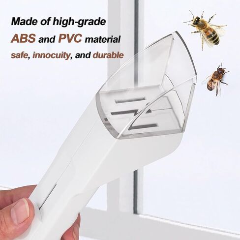 2Pcs Small Animals Catcher Quick Release Humane Catching Tool Clear Contactless Observer Kids Adults Nature Exploration Container to Capture Butterflies, Bees, Spiders, etc (Black+White) in Saudi Arabia